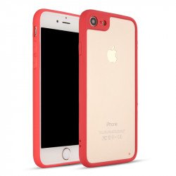 iPhone 7 Slim Clear Hybrid Case (Red)